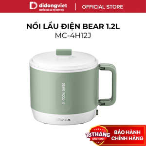 Nồi Điện Đa Năng Mini Bear 1.2L DRG-Z12K1 (MC-4H12J) - 500W, Chống Dính, Đa Năng - Hàng Chính Hãng