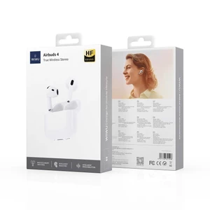 Tai Nghe Không Dây WiWU Airbuds 4 - Bluetooth 5.4, Thời Gian Chờ 50 Giờ, Thiết Kế Earbuds Thoải Mái