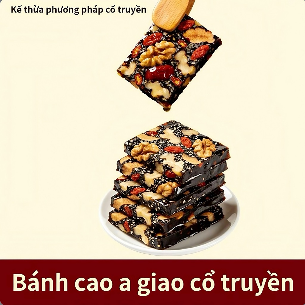 Bánh Cao A Giao ‌Giúp hỗ trợ điều hoà khí huyết   Giàu collagen giúp đẹp da  (100% Tự Nhiên)