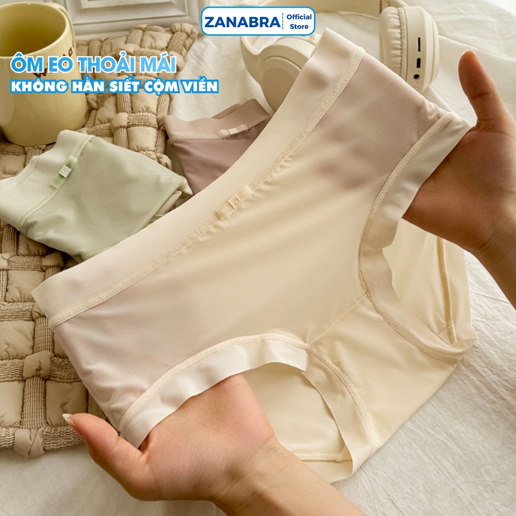 [ Xả Hàng ] Quần Lót Nữ Đúc Su thun lạnh không đường may cao cấp, Quần Chip Nữ mềm mại kháng khuẩn AMYBRA L896