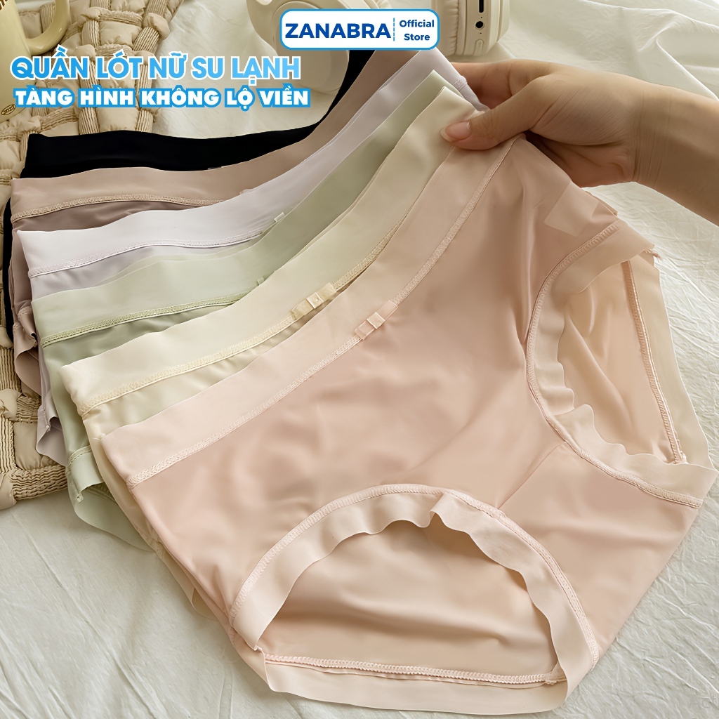 [ Xả Hàng ] Quần Lót Nữ Đúc Su thun lạnh không đường may cao cấp, Quần Chip Nữ mềm mại kháng khuẩn AMYBRA L896
