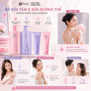 Bộ sản phẩm sữa tắm và kem dưỡng thể cao cấp – Làn da mềm mịn, hương thơm quyến rũ theo bạn suốt cả ngày