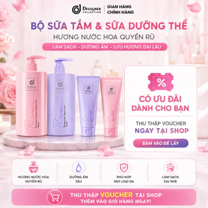Bộ đôi sữa tắm và kem dưỡng thể – Làm sạch nhẹ nhàng, mang lại làn da mềm mịn ngay lập tức Làm trắng và mềm da, hương th