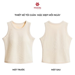 [ PREMIUM COTTON ] Áo Bratop MELINFA có mút đệm 3D nâng đỡ định hình, Áo ba lỗ nữ, Tanktop nữ mã VAA0538
