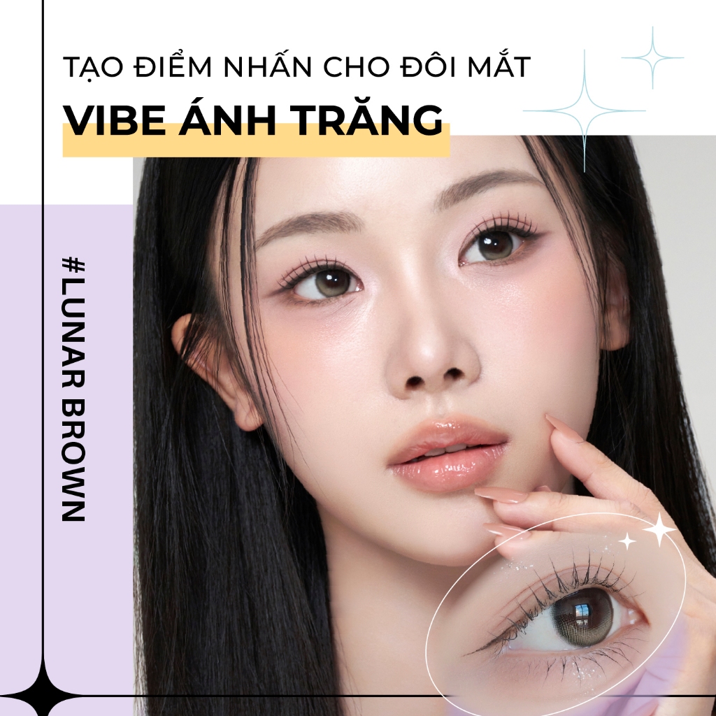[Lens 1 Ngày] - Lens Highlight Khóa Trục KARACON CHICOLOR #43 Lunar Brown (2 Chiếc)