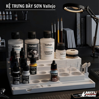 Kệ Màu Sơn Vallejo V1 Đa Năng – Kệ Trưng Bày Sơn Acrylic Gốc Nước Cho Mô Hình Gundam Figure Warhammer – MITU Figure