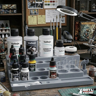 Kệ Màu Sơn Vallejo V1 Đa Năng – Kệ Trưng Bày Sơn Acrylic Gốc Nước Cho Mô Hình Gundam Figure Warhammer – MITU Figure