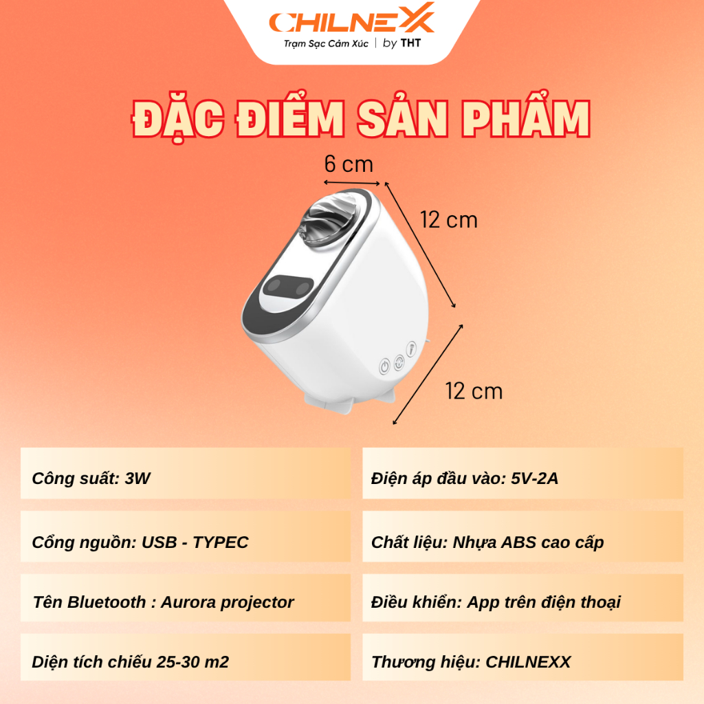 Đèn Thiên Hà V10 Pro CHILNEXX đèn decor điều khiển bằng app điện thoại đèn  ngủ chiếu thiên hà làm quà tặng
