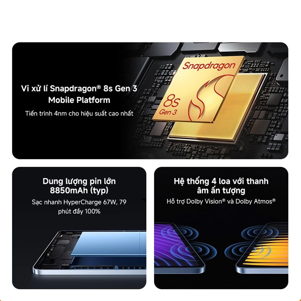 Máy Tính Bảng Redmi Pad 2 4GB + 256GB｜Màn Hình 11"2,5K Rõ Nét｜Pin 9000mAh｜Helio G100-Ultra Tiên Tiến | BigBuy360 - bigbuy360.vn