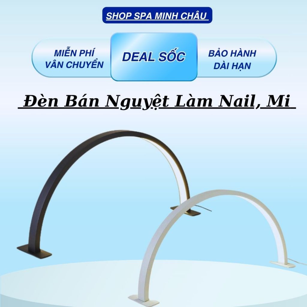 Đèn Led Bán Nguyệt Hình Vòm Cung Làm Nail Móng Chân, Móng Tay, Nối Mi, Với Thiết Kế 3 Màu Ánh Sáng Cao Cấp