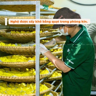 Combo 3 Hũ Tinh Bột Nghệ Đỏ Hưng Yên Lạc Yên Foods 500gr Kèm Quà Tặng Mật Ong