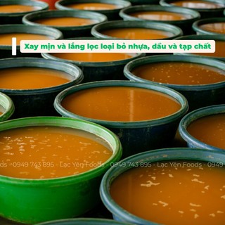 Combo 3 Hũ Tinh Bột Nghệ Đỏ Hưng Yên Lạc Yên Foods 500gr Kèm Quà Tặng Mật Ong