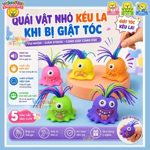 Đồ Chơi Quái Vật Xả Stress Kêu La - Búp Bê Giật Tóc Cảm Giác Mạnh, Giảm Căng Thẳng Hiệu Quả Cho Người Lớn & Bé
