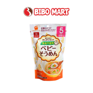 Mì Somen Hakubaku Ăn Dặm Nguyên Chất Rau Củ Cho Bé Trên 5 Tháng Túi 100g - Bibo Mart