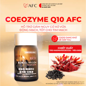 TPBVSK Coenzyme Q10 AFC - Bổ Sung Coenzyme Q10 - Tốt Cho Tim Mạch - 120 viên