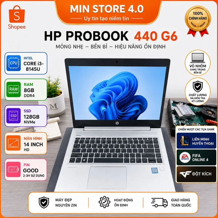 Laptop HP Core i3 i5 dùng cho văn phòng, học tập ,chơi game liên minh , roblox