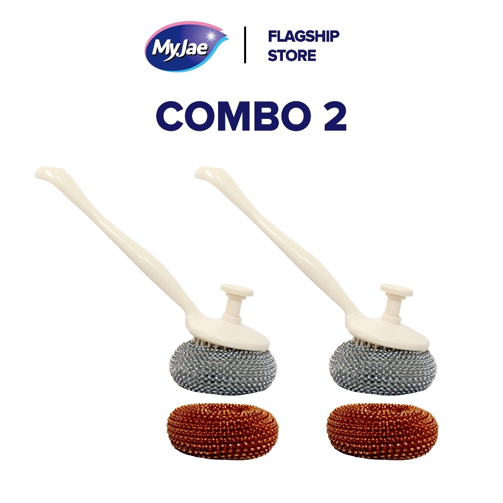 Chổi Cọ Xoong Nồi Kèm 2 Miếng Cọ Nồi Đa Năng MyJae