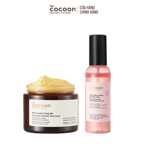 Combo Mặt nạ nghệ Hưng Yên 100ml & Tinh chất xịt dưỡng sen Hậu Giang 100ml
