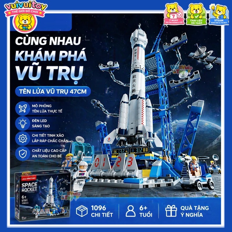 Bộ lắp ráp mô hình tàu vũ trụ – Rèn luyện sự tập trung và khả năng khéo léo