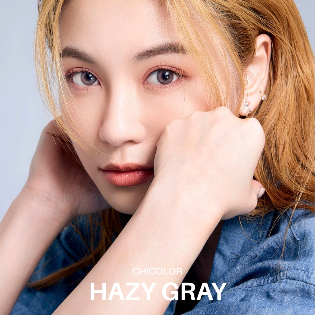 [Lens 1 Ngày] - Lens Màu Tự Nhiên - KARACON CHICOLOR 38% - #03 Hazy Gray (2 Chiếc)