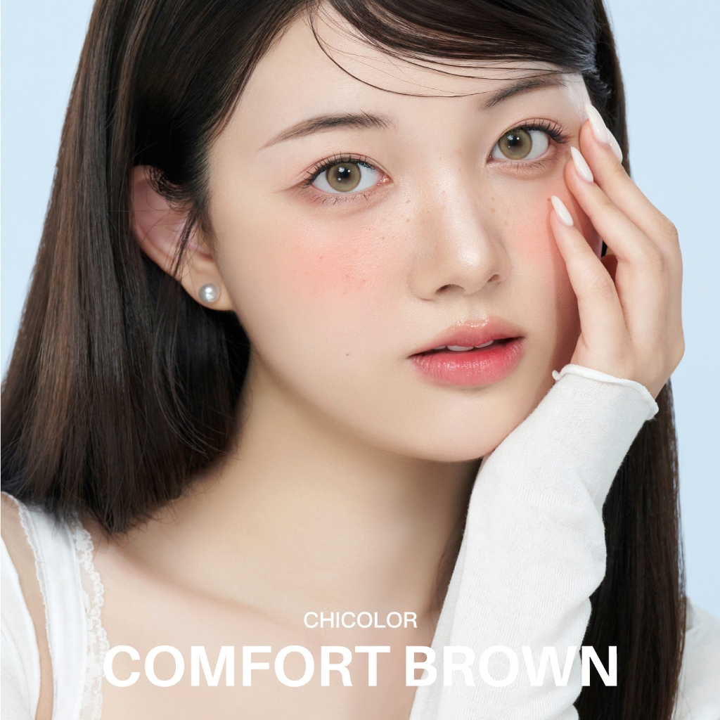 [Lens 1 Ngày] Lens Màu Tự Nhiên - KARACON CHICOLOR 38% - #04 Comfort Brown (2 Chiếc)