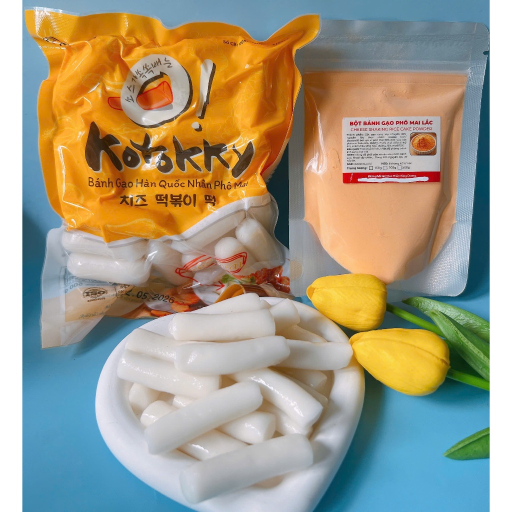 Combo 500g KoTokky Phô Mai kèm 100g Bột Phô mai lắc