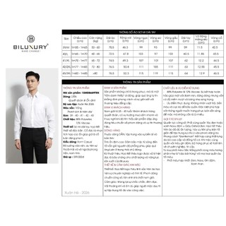 [T7_SALE 20%_HT] Áo Sơ Mi Trắng Nam Dài Tay 1SMDB689TRK Biluxury Form Casual Thiết Kế Kháng Khuẩn Bền Màu