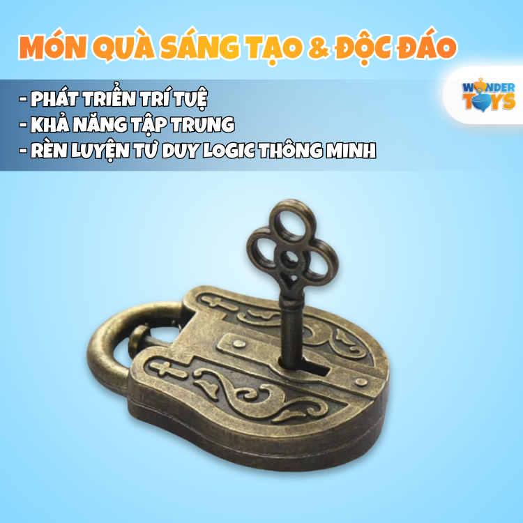Đồ Chơi Trí Tuệ Mở Khóa Thông Minh - Đồ chơi giải đố Huzzle sắt Nhật Hanayama