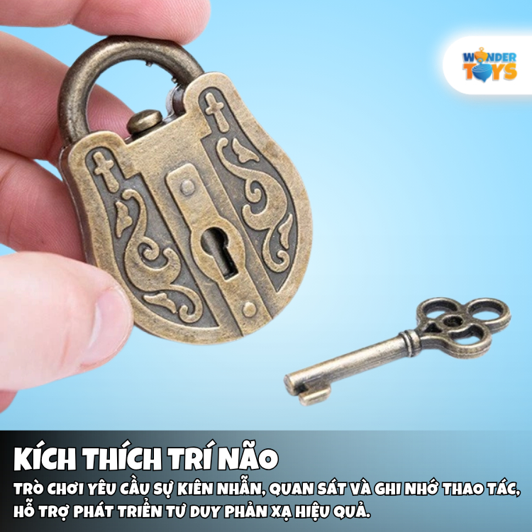 Đồ Chơi Trí Tuệ Mở Khóa Thông Minh - Đồ chơi giải đố Huzzle sắt Nhật Hanayama