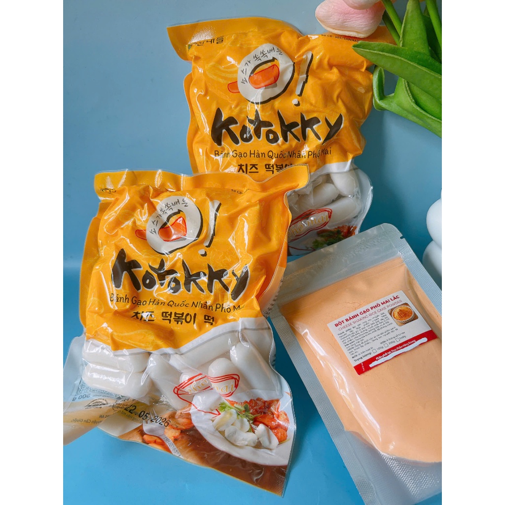 Combo 500g KoTokky Phô Mai kèm 100g Bột Phô mai lắc