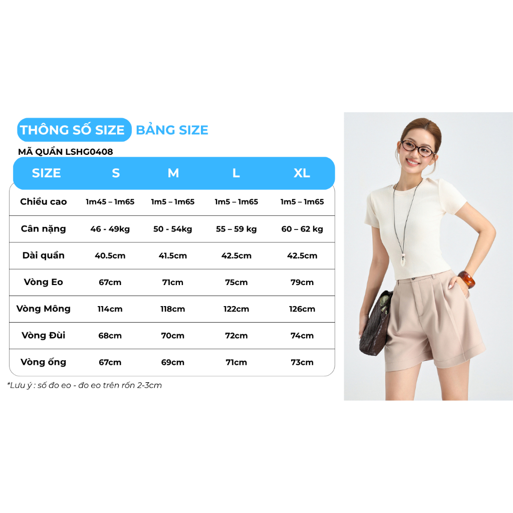 Quần Short Nữ GUMAC Form Suông Lưng Cao Cạp Cao Xếp Ly Nút Đôi Chất Tuyết Mưa Đứng Form Thoải Mái LSHG0408