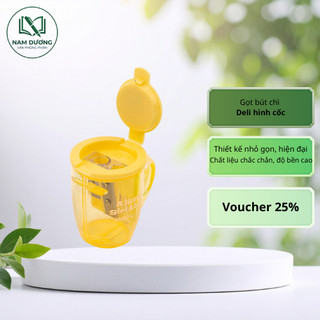Gọt bút chì Deli hình cốc– nhỏ gọn, sắc bén, tiện lợi cho học tập và văn phòng