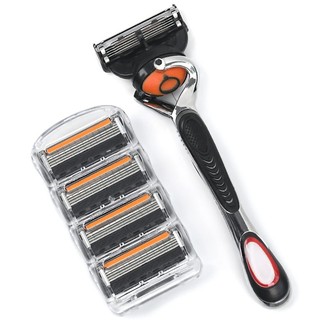 Dao cạo cạo râu 5 lớp nhập khẩu chuẩn Đức dành cho nam, Tông đơ râu thủ công với đầu lưỡi dao 5 lớp đa năng đẹp