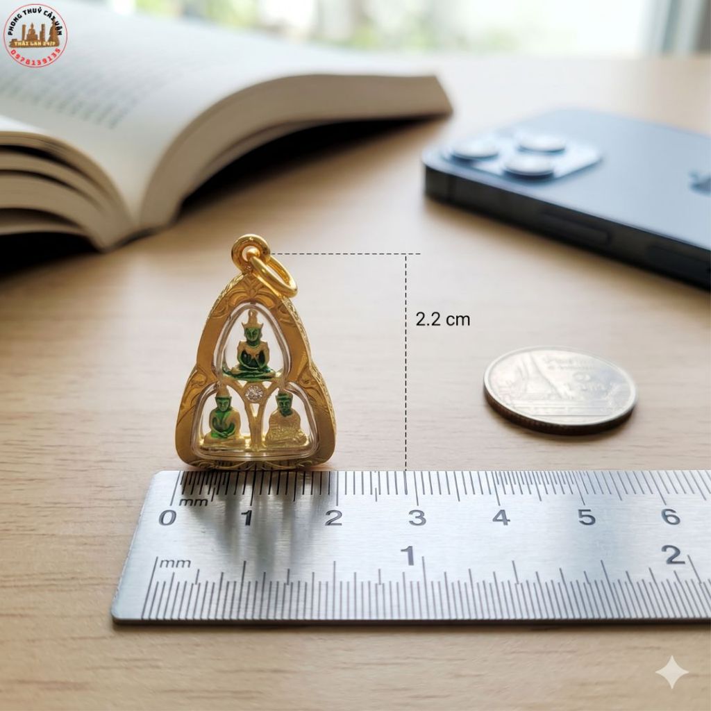 Phụ Kiện Mặt Dây Chuyền 3.5cm – Mẫu Phật Ngọc Nhỏ Gọn, Tinh Tế