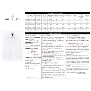 [NEW COLLECTION 2026] Áo Sơ Mi Nam Dài Tay 1SMDB002 Biluxury Form Slimfit Tôn Dáng Chống Nước Chống Dầu Chống Bám Bẩn