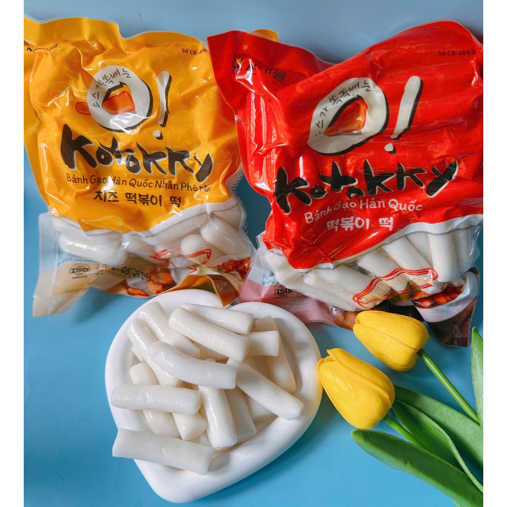 500g tobokki truyền thống + 500g topokki nhân phô mai