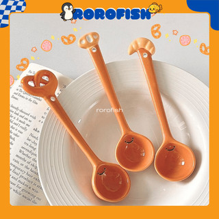 Muỗng Sứ Mini Cute Hình Bánh Mì & Đồ Ăn – Muỗng Ăn Tráng Miệng, Pha Cà Phê, Phụ Kiện Bàn Làm Việc Dễ Thương