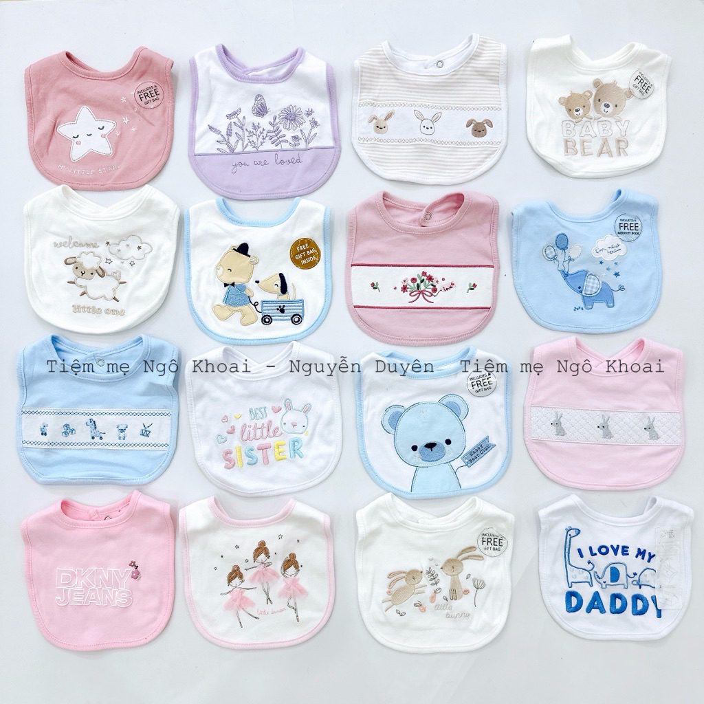 [MD76] (link5) yếm cổ xinh chất liệu cotton mềm mịn giữ ấm cho bé