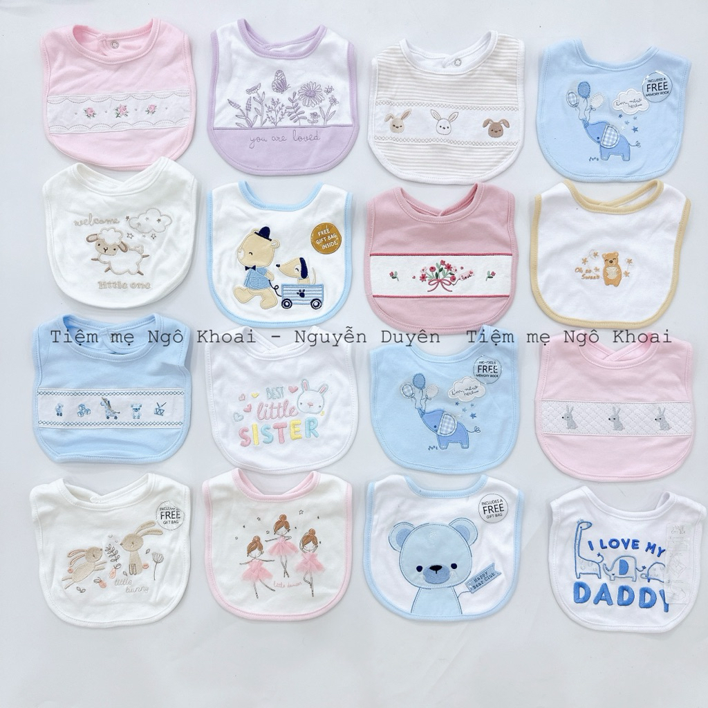 [MD76] (link5) yếm cổ xinh chất liệu cotton mềm mịn giữ ấm cho bé