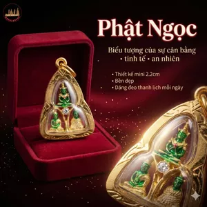 Phụ Kiện Mặt Dây Chuyền 3.5cm – Mẫu Phật Ngọc Nhỏ Gọn, Tinh Tế