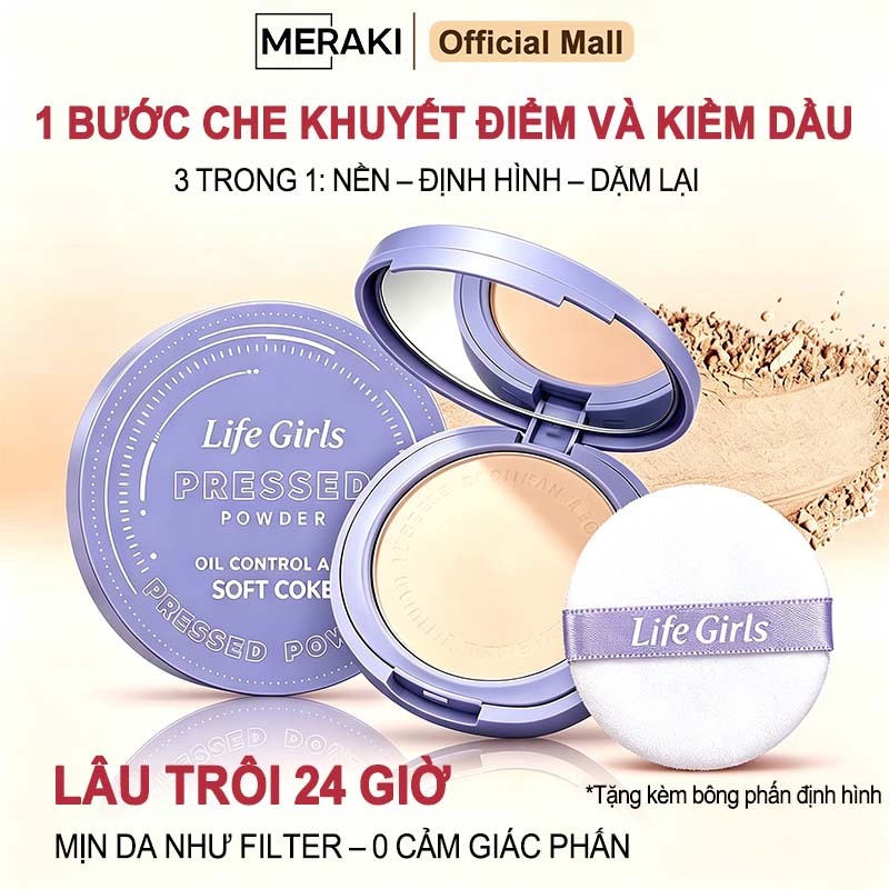 Phấn Nền Vân Sương, Kiềm Dầu Lâu Trôi, Hiệu Ứng Làm Mờ Lỗ Chân Lông, Che Phủ Mịn, Chống Nước & Mồ Hôi, Nâng tông