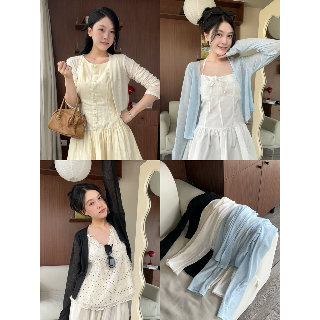 Áo khoác cardigan thun mỏng 4 màu Nữ the.sweaterweather TSW