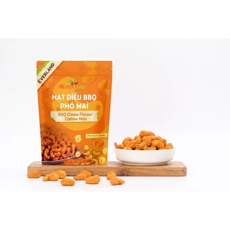 Hạt Điều BBQ Phô Mai Everland 110g, Hạt Điều Rang Giòn Phủ Phô Mai BBQ Béo Thơm Snack Healthy Cao Cấp