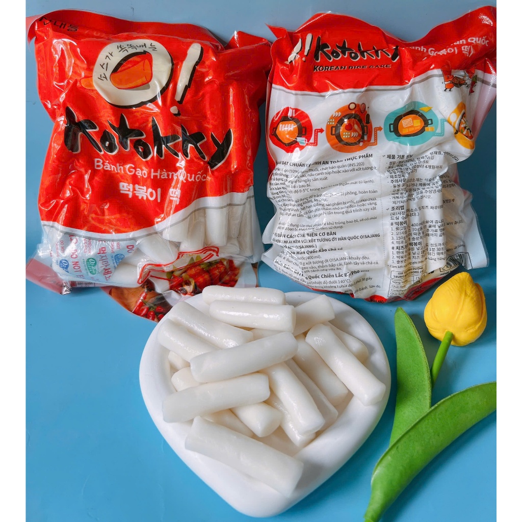 Combo 500g bánh gạo KoTokky kèm 450g chả cá kèm 100g sốt Hàn Quốc