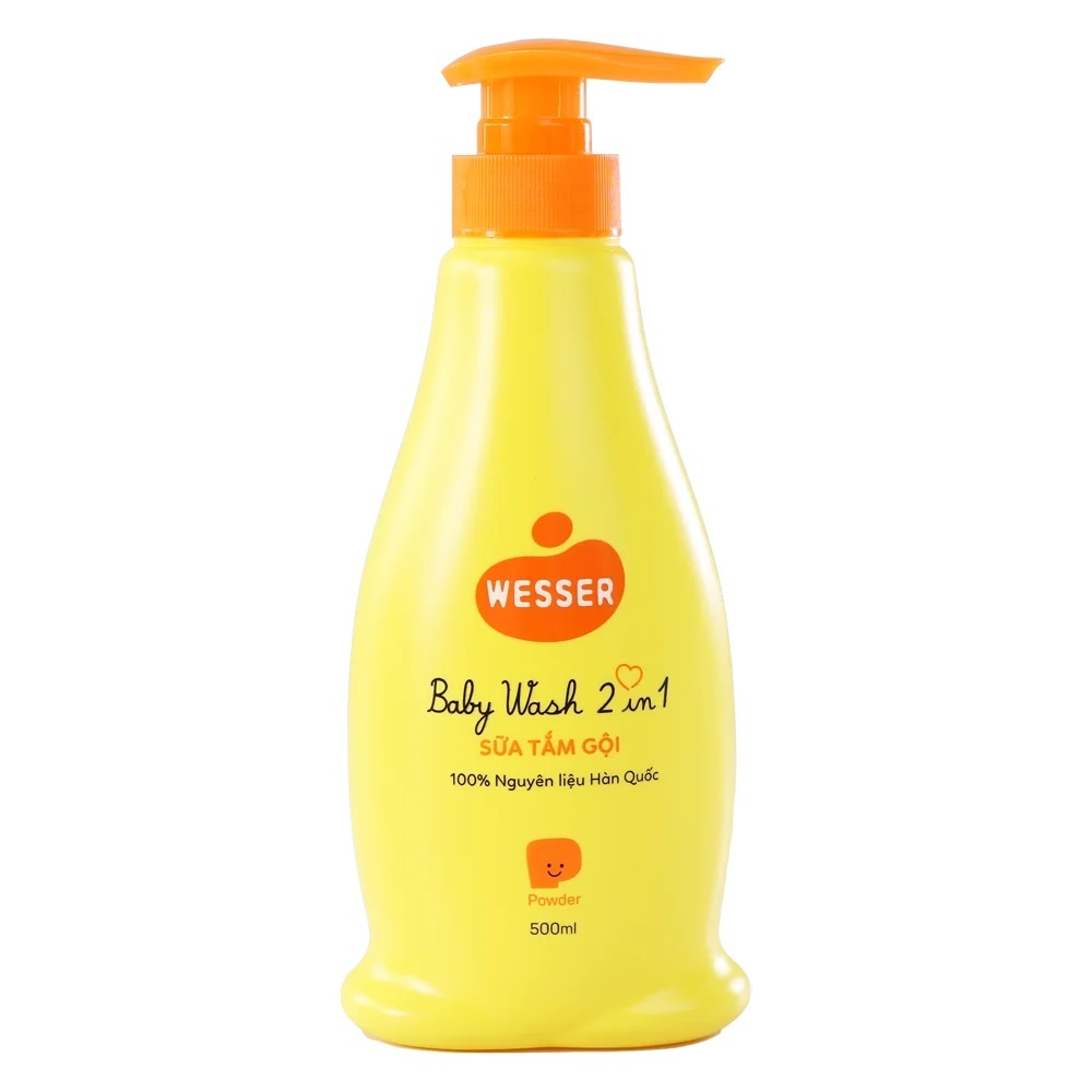 Sữa tắm gội Wesser 2 in 1 cho bé 500ml