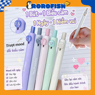 Bút Mực Đen Ngòi 0.5mm Hình Biểu Tượng Cảm Xúc Sáng Tạo Vô Tri
