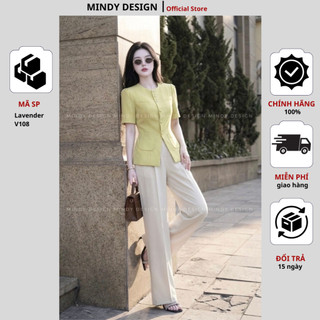Áo Lavender - Áo vest nữ ngắn tay - Thiết kế cao cấp MindyDesign