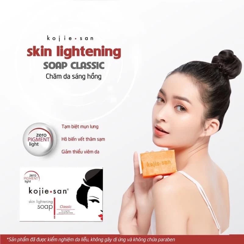 【Giao 24h】Xà Bông Tắm Trắng KojieSan Skin Lightening Soap Classic Nhập Khẩu Chính Ngạch