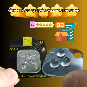 Kính Cường Lực Camera iPhone 3D 9H – Chống Xước, Chống Vỡ, Full Camera Cực Đẹp