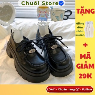 Giày oxford nữ da PU tổng hợp dệt vải đế cao su phong cách nữ tính thanh lịch nhẹ nhàng tinh tế